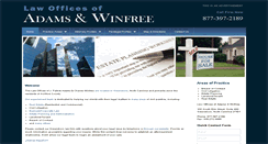 Desktop Screenshot of adamswinfree.com